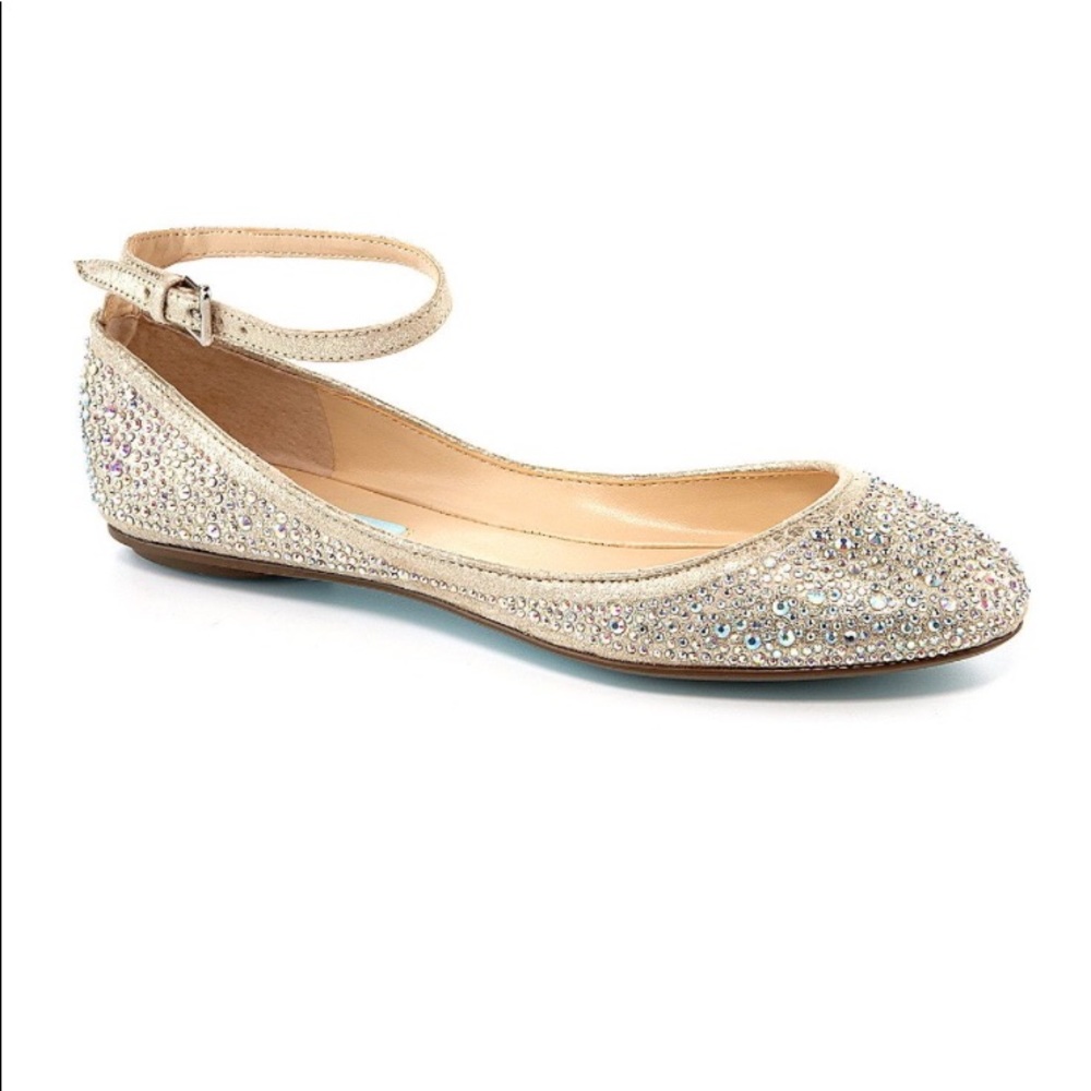 Betsey Johnson Blue Joy Flats